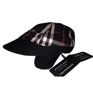 Burberry  x Gosha Rubchinskiy Cap M  Navy Check Japanese Style Made In Italy NEW